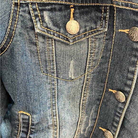 Children’s Place‎ Medium Wash Denim Jacket Size Large 10/12 - Picture 3 of 6